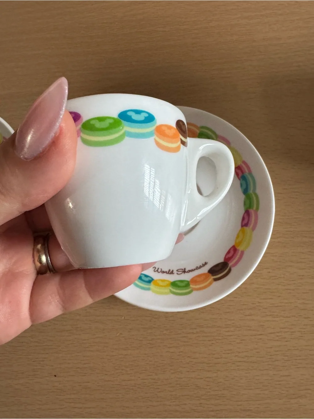 Disney Mickey Mouse set of two coffee cups with saucers